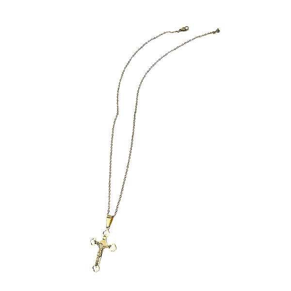 Colar Crucifixo em Aço inox - Feminino
