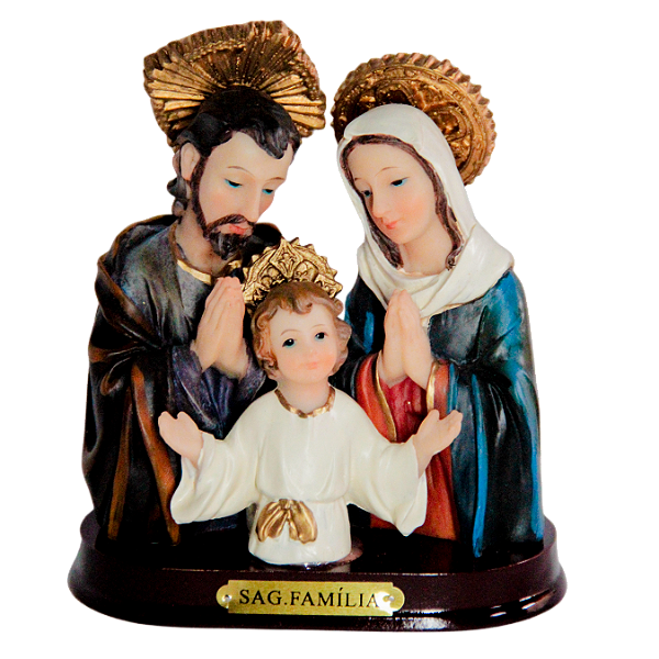 Imagem de Resina da Sagrada Família — 12 cm