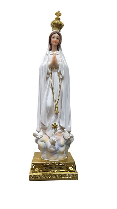 Imagem de Resina de Nossa Senhora de Fátima — 25 cm