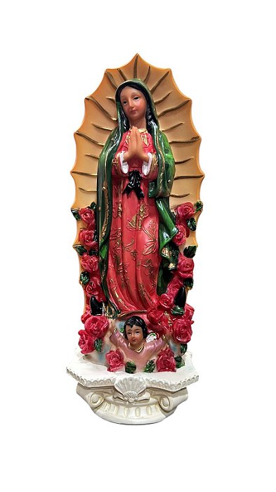 Imagem de Resina de Nossa Senhora de Guadalupe — 16 cm