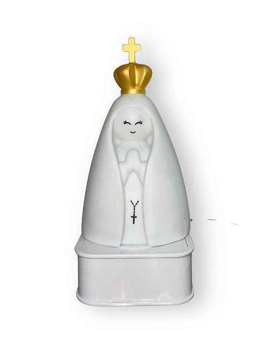 Luminária Nossa Senhora de borracha c/ sensor