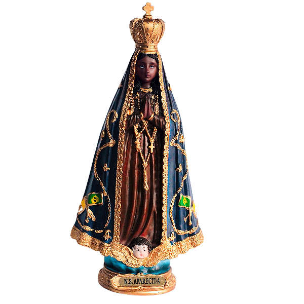 Imagem de Nossa Senhora Aparecida 24 cm em resina