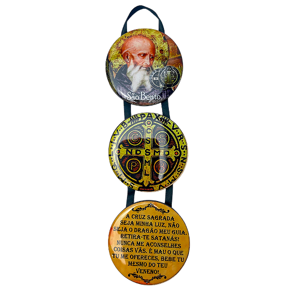 Adorno de Porta São Bento triplo - MDF
