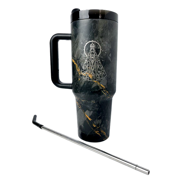 Copo térmica Camuflado N.S Senhora Aparecida - 1,2 L