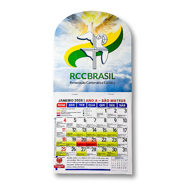 Calendário Católico 2026 - RCC