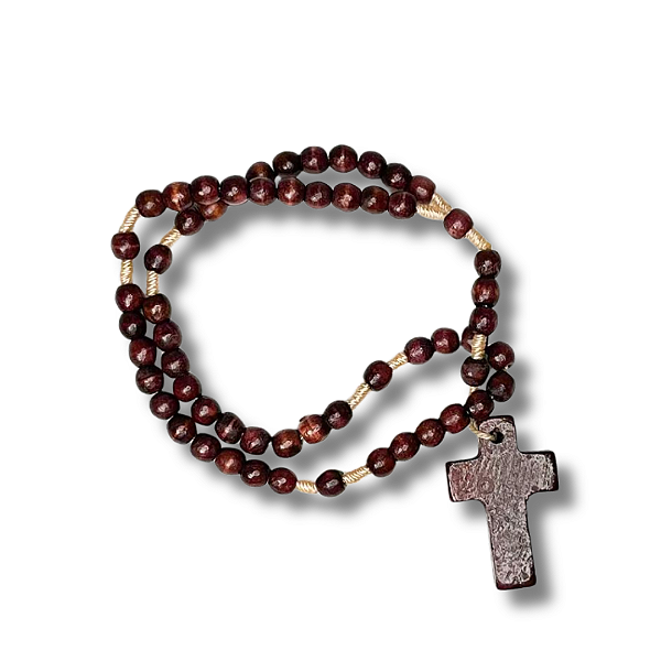 Terço de Pulso em Madeira Tradicional - 21cm