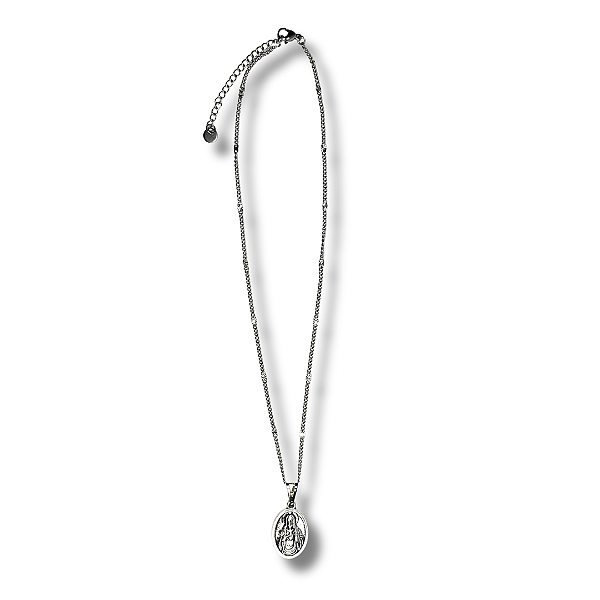 Colar com Pingente Sagrado Coração de Jesus - 22cm