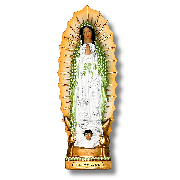 Imagem em Resina de Nossa Senhora de Guadalupe - 20cm