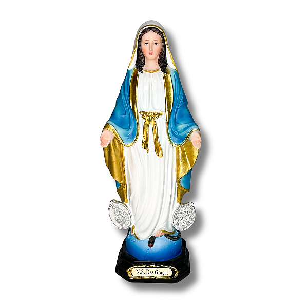 Imagem em Resina de Nossa Senhora das Graças - 21cm