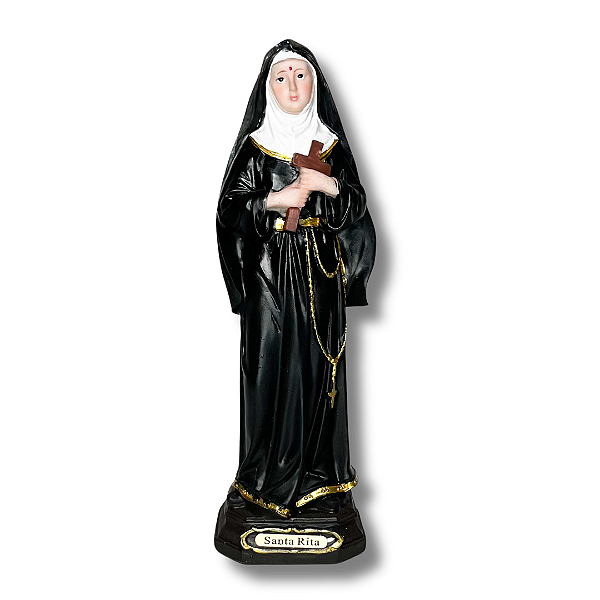 Imagem em Resina de Santa Rita - 21cm