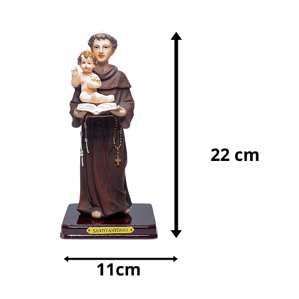 Imagem de resina de Santo Antônio 22 cm