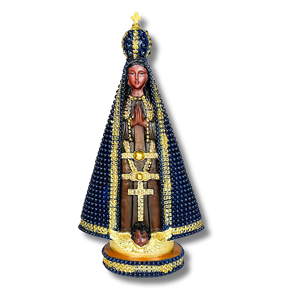 Imagem Nossa Senhora Aparecida com Bolinhas - 30 CM