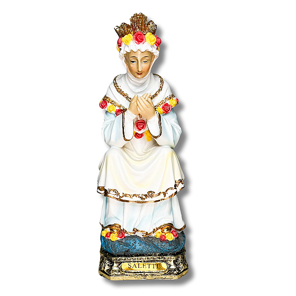 Imagem Nossa Senhora de La Salette Sentada - 21 CM