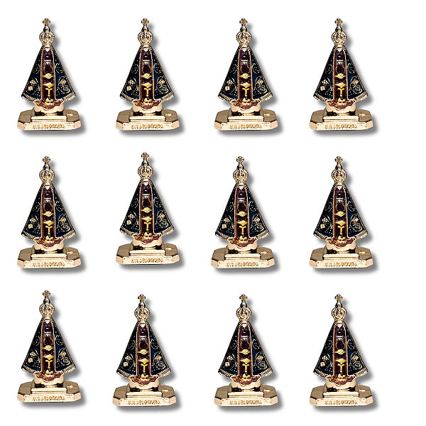 Kit com 12 Imagem de N. S. Aparecida com Impressão para Painel de Carro - Atacado