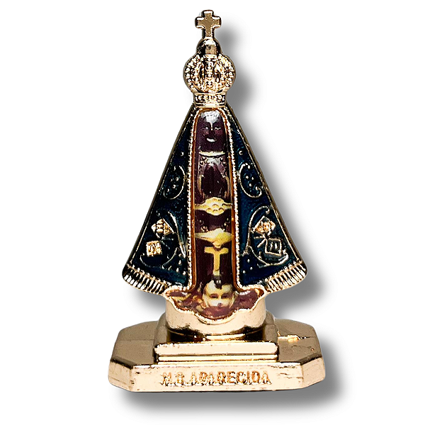 Imagem de N. S. Aparecida detalhe Impressão Foto para Painel de Carro - 5 CM