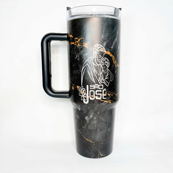Copo Térmico marmorizado São José 1,2 L