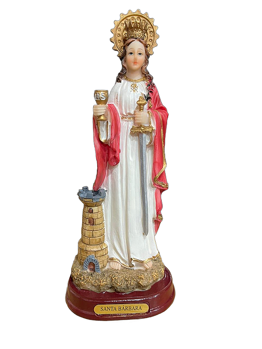 Imagem de resina SANTA BÁRBARA 23CM
