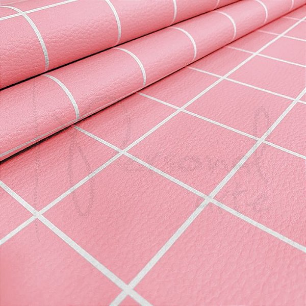 Sintetico Square - Rosa Bebe