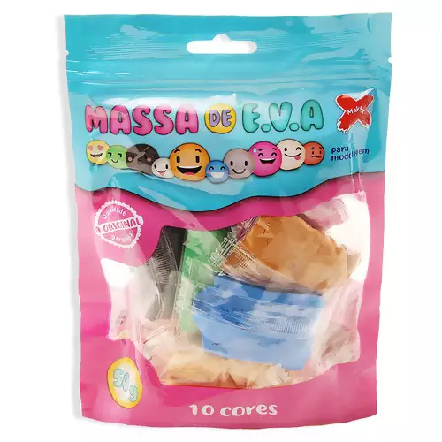 MASSA DE EVA 50g - 10 CORES