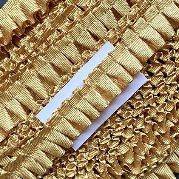 Fita Drapeada Gorgorão Nº 5 - 1m x 22mm - B40-DOURADO