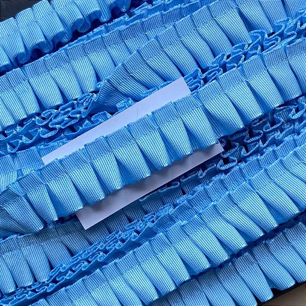 Fita Drapeada Gorgorão Nº 5 - 1m x 22mm - B30-AZUL BEBÊ