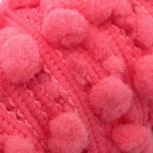 Fita Vivo de Pompom  - 1m x 12mm - B177-PINK