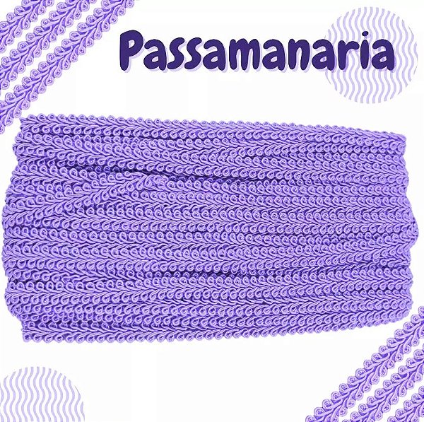 PASSAMANARIA GALÃO 91 - 10MM - LILÁS 164 - 1 Metro