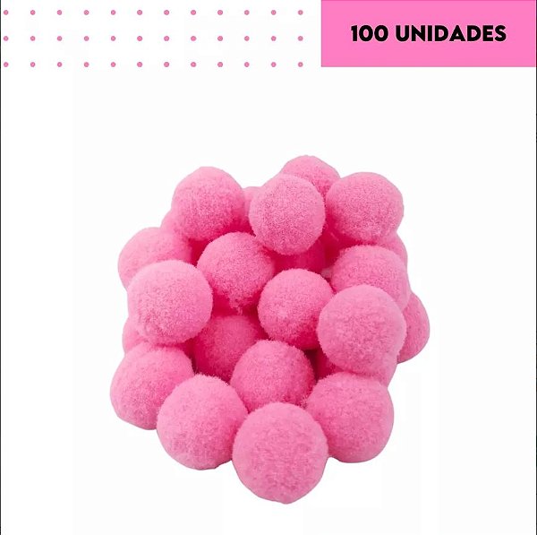 POMPOM POLIESTER 20mm - CHICLETE 140 - 100 und