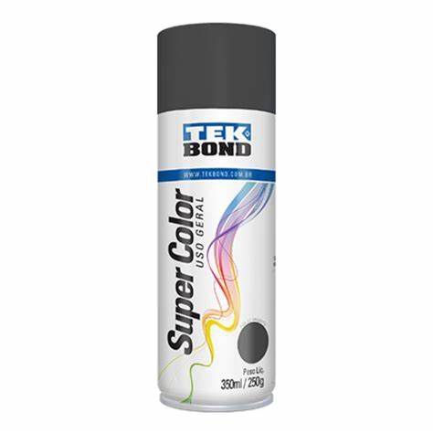 TEKBOND TINTA SPRAY USO GERAL GRAFITE 350ML