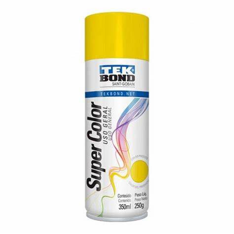 TEKBOND TINTA SPRAY USO GERAL AMARELO 350ML
