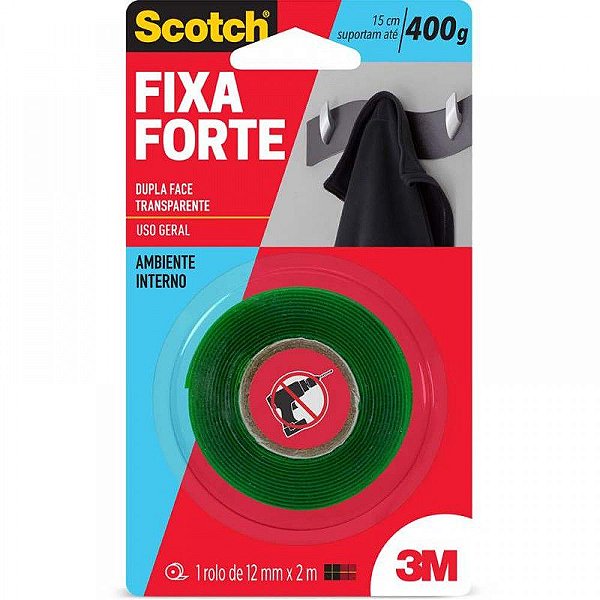 FITA D.FACE 3M FIXA FORTE 12MMX2.0M