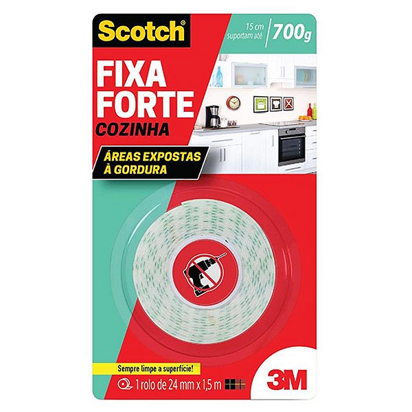 FITA D.FACE 3M COZINHA 24MMX1.5MT