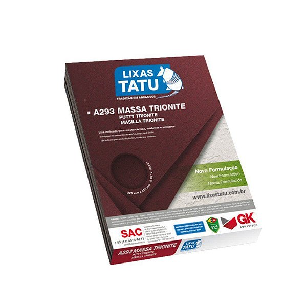 LIXA MASSA/MADEIRA TATU 120 PCT 50