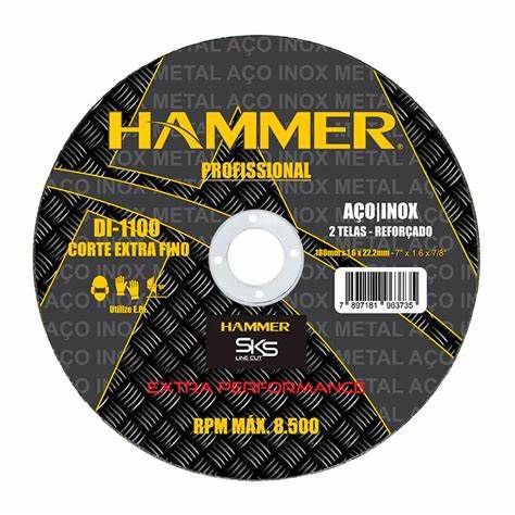 HAMMER DISCO INOX 7 X 7/8" (22MM)