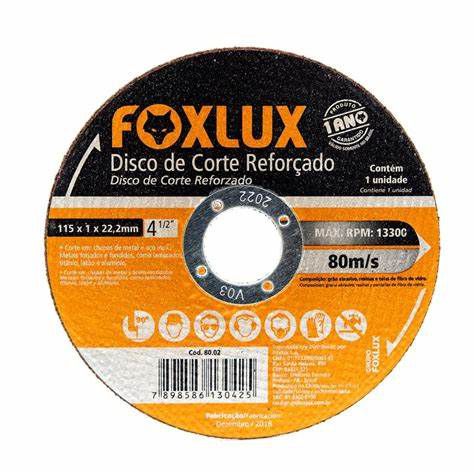 FOXLUX DISCO INOX 4.1/2 X1.0MMX22MM