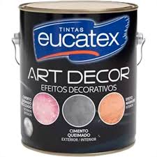 EUCATEX TINTA EFEITO DECORATIVO CIMENTO QUEIMADO CINZA CROMIO 3.6LT