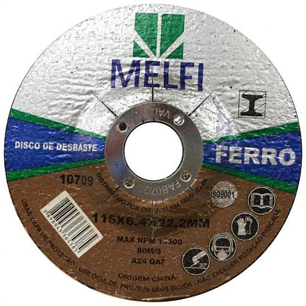 MELFI DISCO DESBASTE 4.1/2 X 22MM