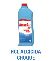 HIDROALL HCL ALGICIDA DE CHOQUE 1LT