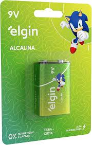 ELGIN PILHA BATERIA ALCALINA 9V