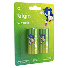 ELGIN PILHA C ALCALINA C/2 LR14