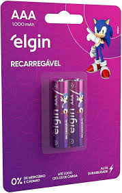 ELGIN PILHA RECARREGAVEL AAA C/2