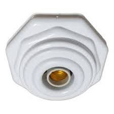 GLOBO PLAFONIER OCTOGONAL BRANCO E27