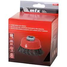 MTX ESCOVA ACO TIPO COPO 65MM HASTE 6MM FIO TORCIDO 744689