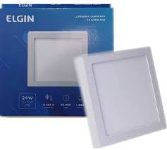 ELGIN LUMINARIA LED 24W 6500K SOBREPOR QUADRADA