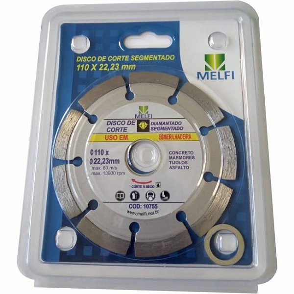 MELFI DISCO DIAMANTADO SEGMENTADO 110 X 22MM (10755)