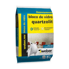 ARGAMASSA QUARTZOLIT BLOCO VIDRO 5KG