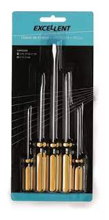 EDA JOGO CHAVE FENDA 5 PECAS (9QO)