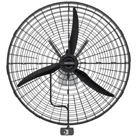 VENTISOL VENTILADOR PAREDE C 1MT GP VP1M2 3V 1/2CV PRETO 220V