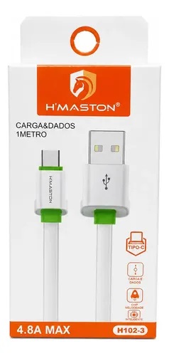 H' MASTON CABO DE DADOS P/CELULAR USB X TYPE-C H102-3*