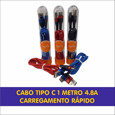 OBERON CABO DE DADOS P/CELULAR USB X TYPE-C OR-CO19/C*